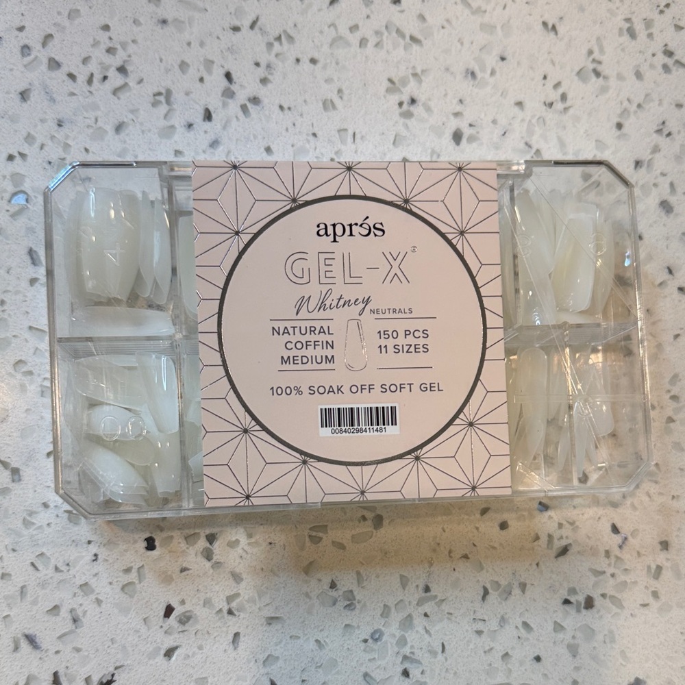Aprés Gel-X Natural Round Press-On Nails - White - Picture 6 of 7